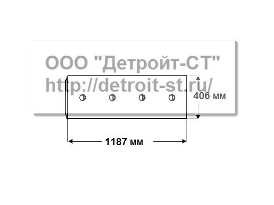 Нож Komatsu 198-71-21830,198-71-31550 (кол-во отверстий - 8) D475A-1, D475A-1-2-3 фото запчасти