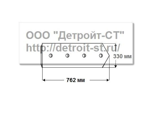Нож Komatsu (кол-во отверстий - 5) D155A-3, D155AX-3-5 17A-71-11351 фото запчасти