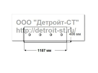Нож Komatsu 198-71-21830,198-71-31550 (кол-во отверстий - 8) D475A-1, D475A-1-2-3 фото запчасти