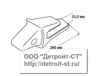 Коронка Komatsu  205-939-7120 (модели: PC200-PC220, PW210) фото запчасти