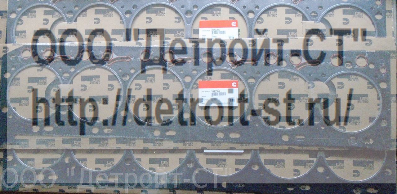 Прокладка ГБЦ Cummins (номера по замене: 3943366, 3943902) фото запчасти