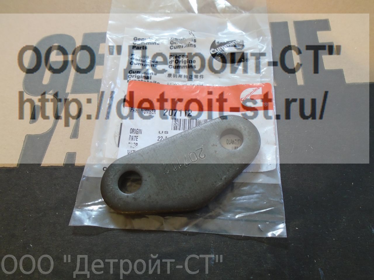 Заглушка Cummins K19 207112 (206938) фото запчасти
