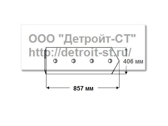 Нож Komatsu 198-71-21840,198-71-31540 (кол-во отверстий - 5) D475A-1, D475A-1-2-3 фото запчасти