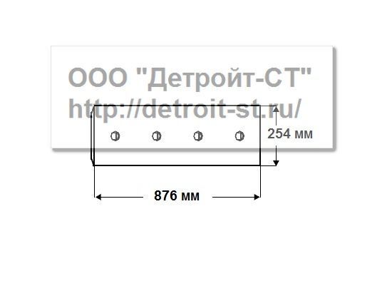 Нож Komatsu 175-72-21133 (кол-во отверстий - 6) D150A-1, D155A-1 фото запчасти
