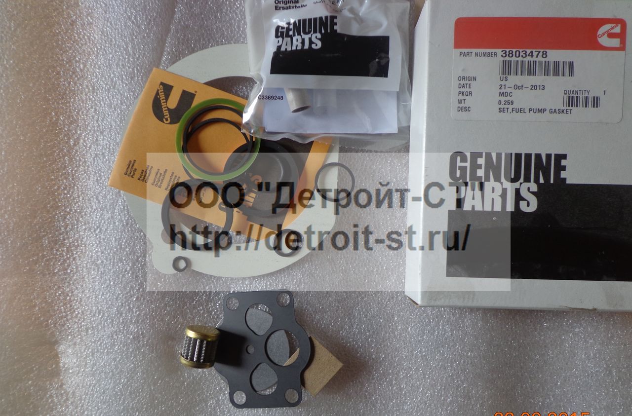 Ремкомплект топливного насоса Cummins М-11 / QSM-11 / ISM-11 3803478 фото запчасти