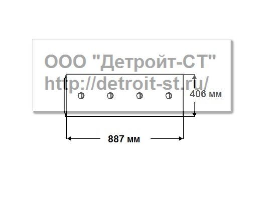 Нож Komatsu 195-71-61550 (кол-во отверстий - 6) D375A-1-2-3-5, WD900-3 фото запчасти