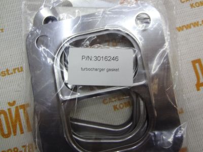 Прокладка турбокомпрессора монтажная Cummins 6CT, ISC, QSC, L, ISL, QSL 3755843 (3911941, 3906846, 3907973, 3902102, 851-01-4133, 3016246, 6742-01-0790) фото запчасти