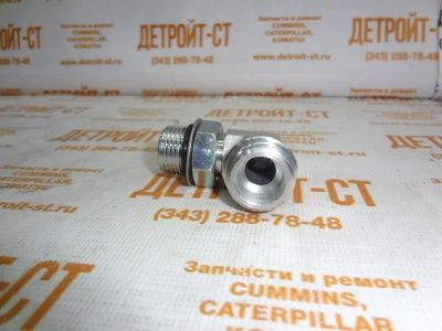 Фитинг - штуцер угловой трубки охлаждения компрессора воздушного Cummins ISLe8.9 4022705 (4022706, 3034387) фото запчасти