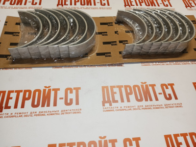 Комплект коренных подшипников 2-й ремонт (0,50 мм) Cummins KTA-19 AR12272 фото запчасти