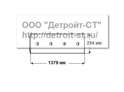 Нож Komatsu 175-70-21115 (кол-во отверстий - 9) D135A-1-2, D150A-1, D155A-1-2-3, D155AX-3-5, D355C-3, WD600-1 фото запчасти