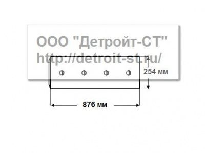 Нож (кол-во отверстий - 7) Komatsu D150A-1, D155A-1 175-72-21131 фото запчасти