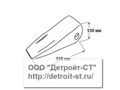 Коронка Komatsu 175-78-31230 (модели: D85-18-D85-21, D135A-1-D135A-2, D150A-1, D155A-1-D155A-2) фото запчасти