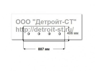 Нож Komatsu 195-71-61550 (кол-во отверстий - 6) D375A-1-2-3-5, WD900-3 фото запчасти