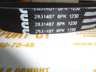 Ремень Cummins 2831487 (4892361, 4898546, 8PK1230) фото запчасти