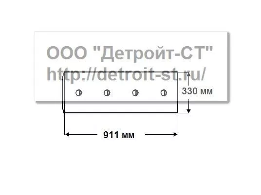 Нож Komatsu 195-71-37450 (кол-во отверстий - 6) D375A-1 фото запчасти
