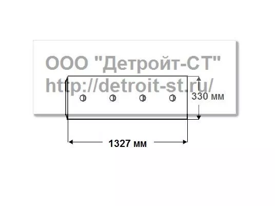 Нож Komatsu 195-71-51671 (кол-во отверстий - 9) D375A-1 фото запчасти