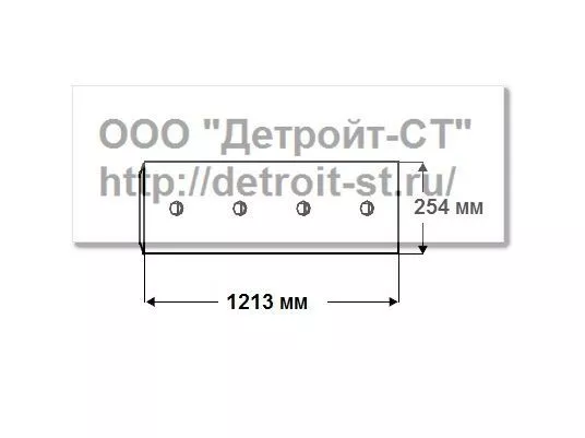 Нож Komatsu 41E-70-15231 (кол-во отверстий - 8) WD600-1 фото запчасти