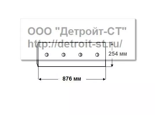 Нож (кол-во отверстий - 7) Komatsu D150A-1, D155A-1 175-72-21131 фото запчасти